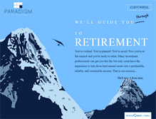 Tablet Screenshot of paradigmwealthmanagement.com